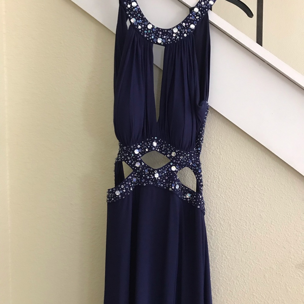 Indigo prom dress!!